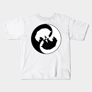 Pooping Bear Yin Yang Kids T-Shirt